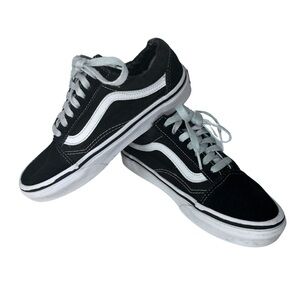 Vans Old Skool Low Top Classic Black Skate Sneakers Women 6